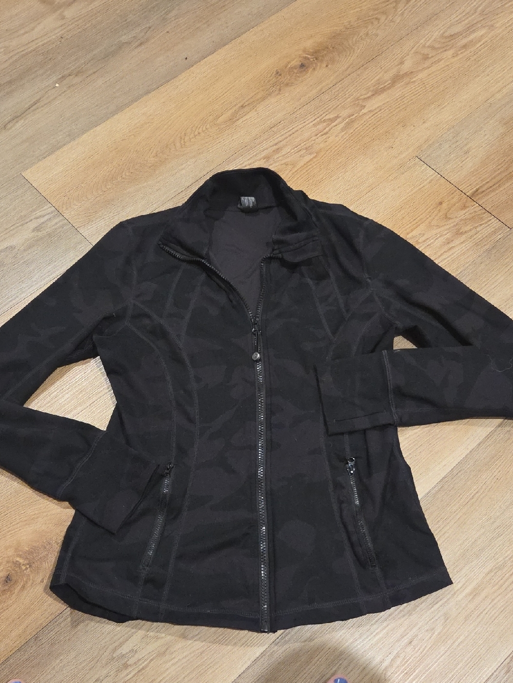 Women's Black Zip-Up Bomber Jacket